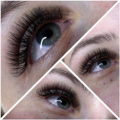 So taucht man die Wimpernextensions in den Wimpernkleber